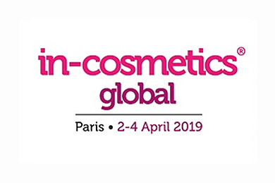 IN-COSMETICS GLOBAL 2019 – 2-4 April – PARIS (FRANCE)